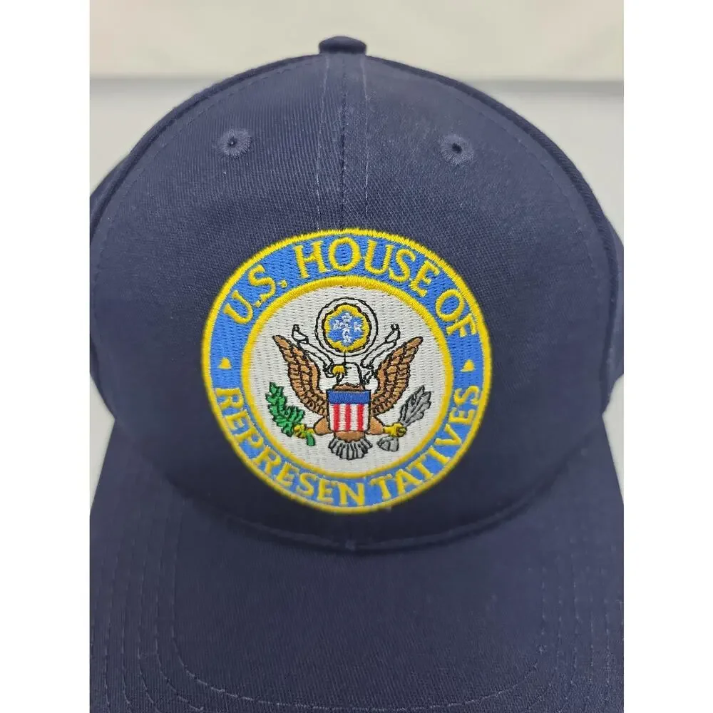 U. S. House Of Represetatives Blue Hat Cap Made In Usa New
